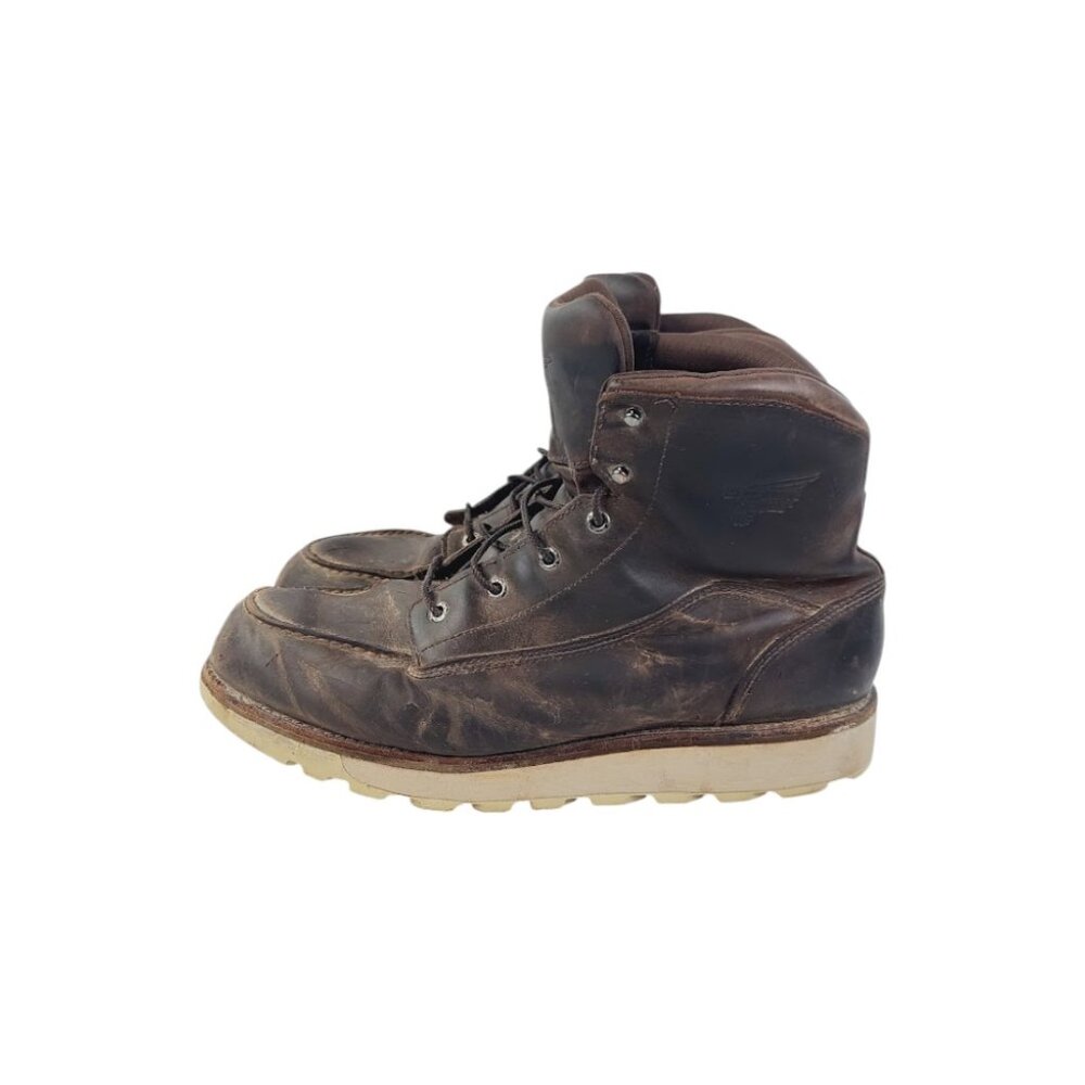 Red Wing Shoes Distressed Brown Leather Boots